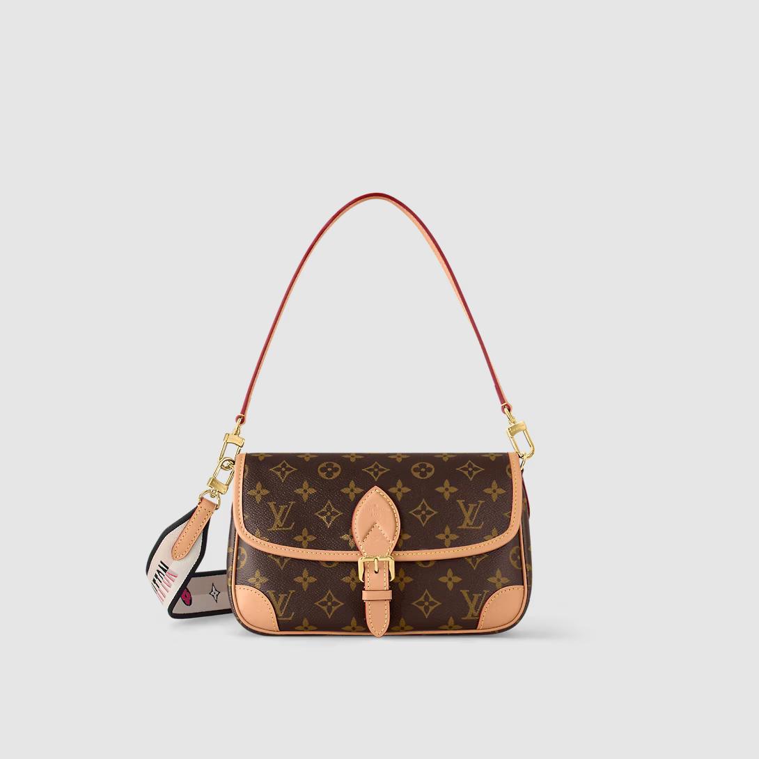 Túi Louis Vuitton Diane Monogram Nữ Đen Nâu